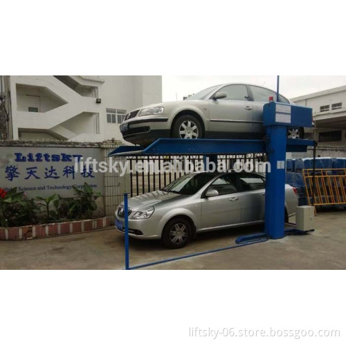 Two layers double column simple parking lift (two post)